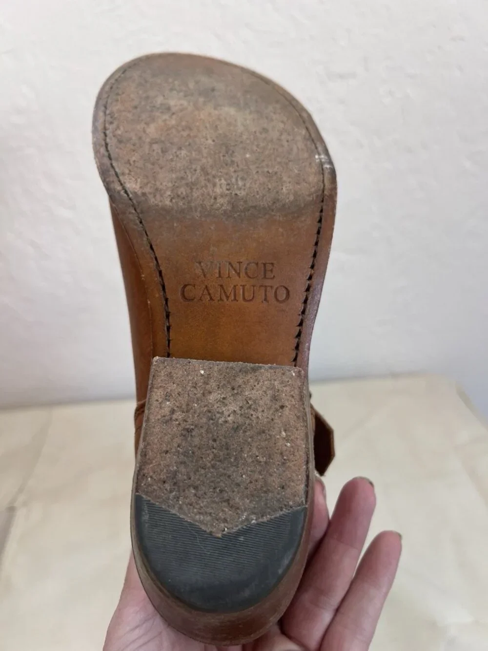 Rare Vince Camuto Made in USA Leather Boots Size 7 Butter Soft USA Made
